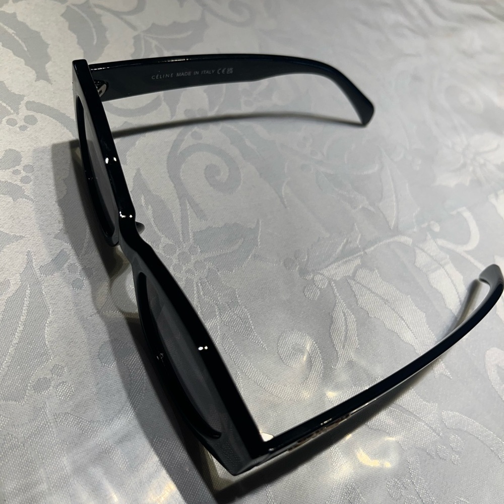 Celine Black Oval Women's Sunglasses - Picture 5 of 5